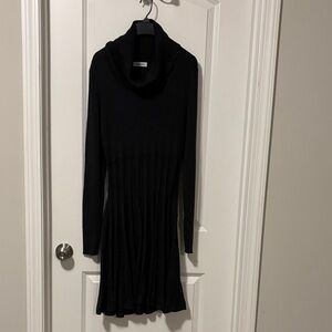 Calvin Klein Charcoal Cowl Neck Sweater Dress